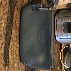 Coach Blue cosmetic case